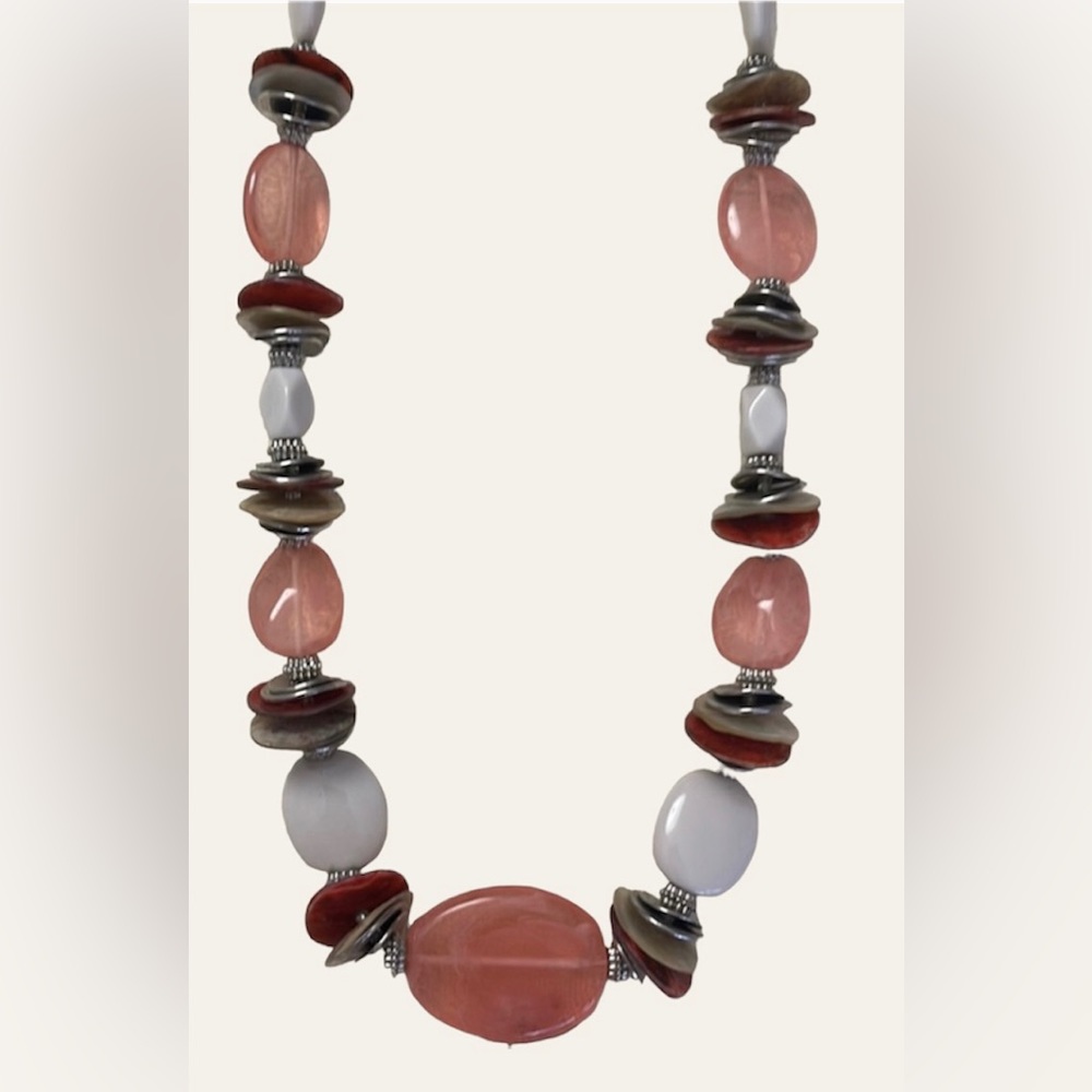 Mango Mixed Beaded Statement Bohemian Necklace